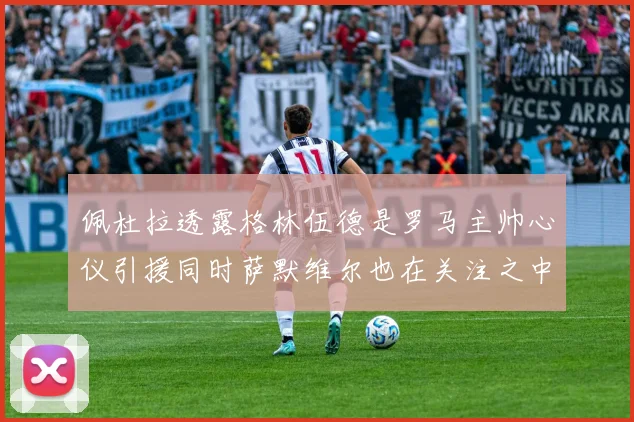 佩杜拉透露格林伍德是罗马主帅心仪引援同时萨默维尔也在关注之中